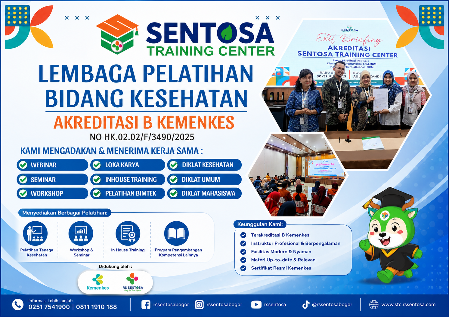 Sentosa Training Center Hadir sebagai Mitra Pengembangan Kompetensi Tenaga Kesehatan Terakreditasi B Kementerian Kesehatan